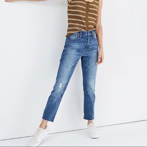 Madewell size 28 high-rise slim boyjean